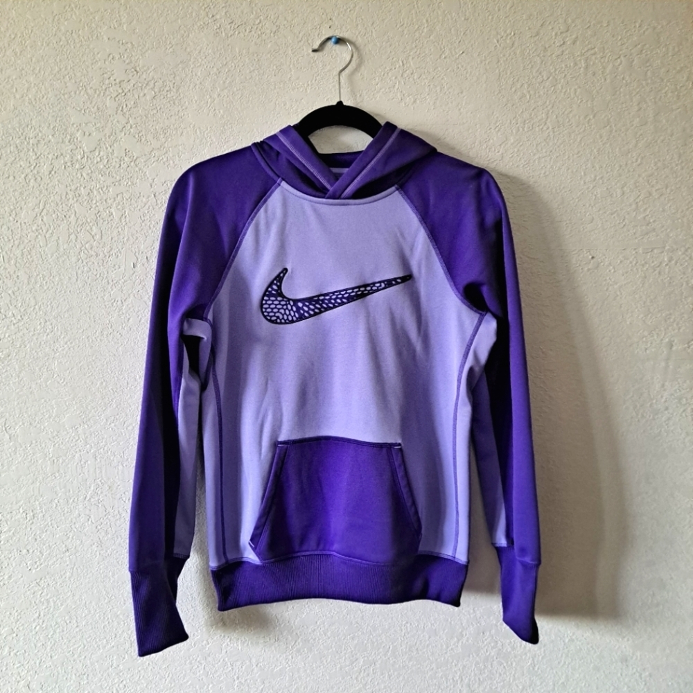 Purple Nike Logo Hoodie